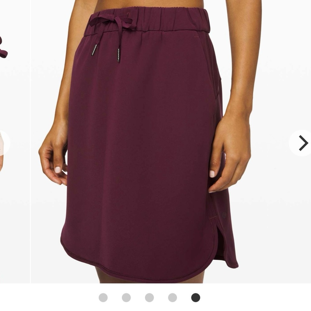 Lululemon On the Fly skirt size 4 dark adobe